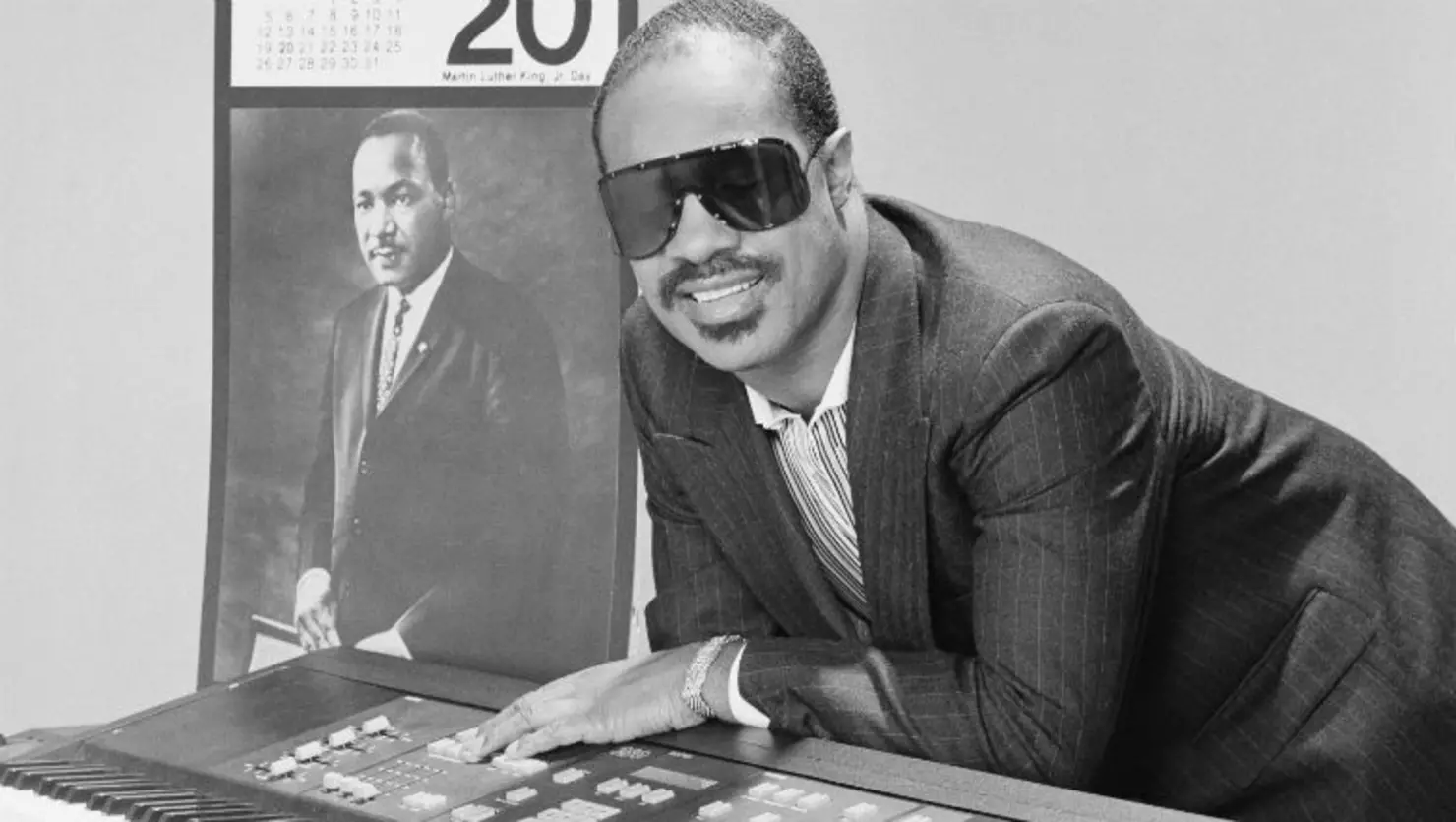 Young Stevie Wonder meeting Dr. Martin Luther King Jr.